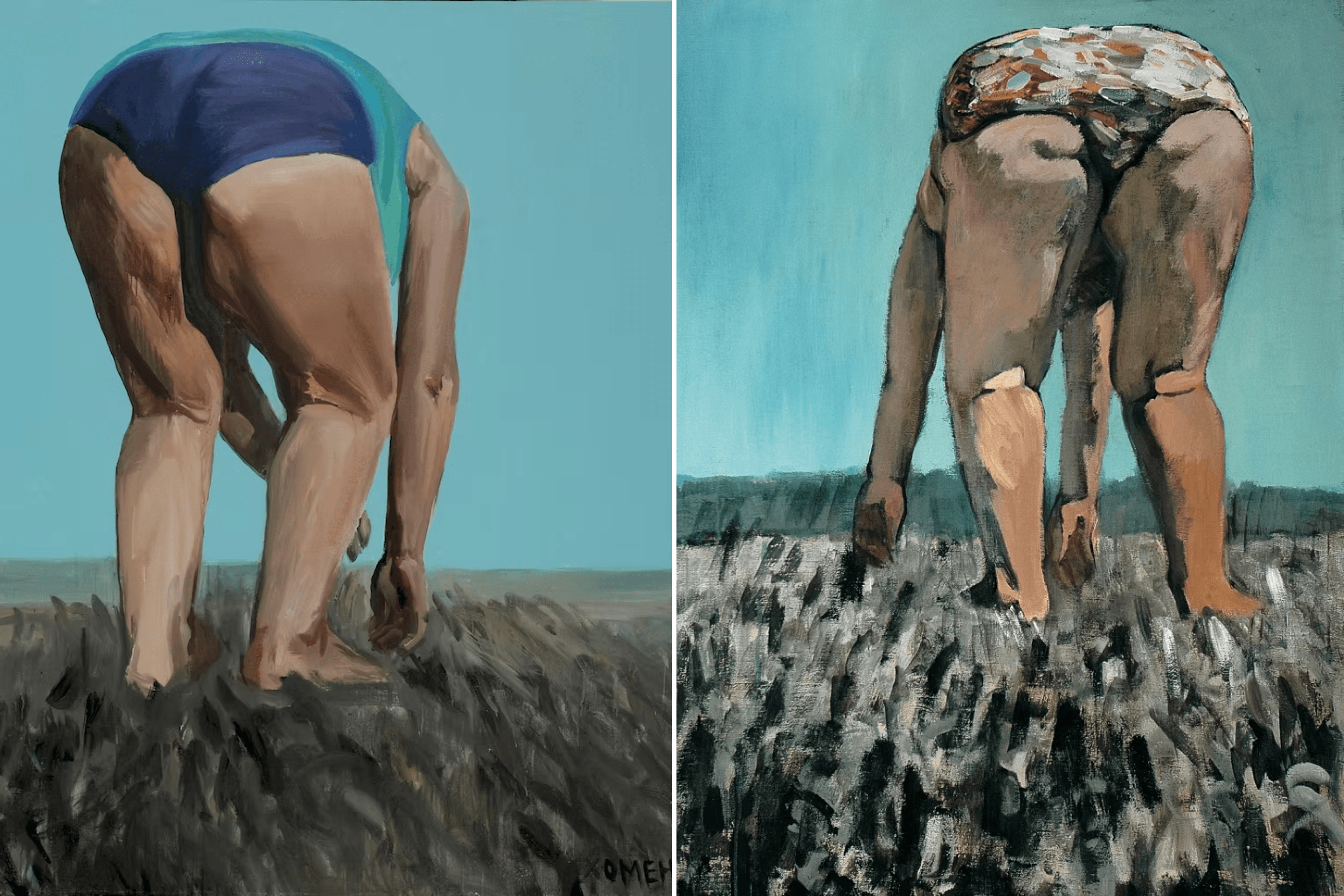 Works from Ukrainian artist Lesia Khomenko’s Dacha Madonnas series. 2004.