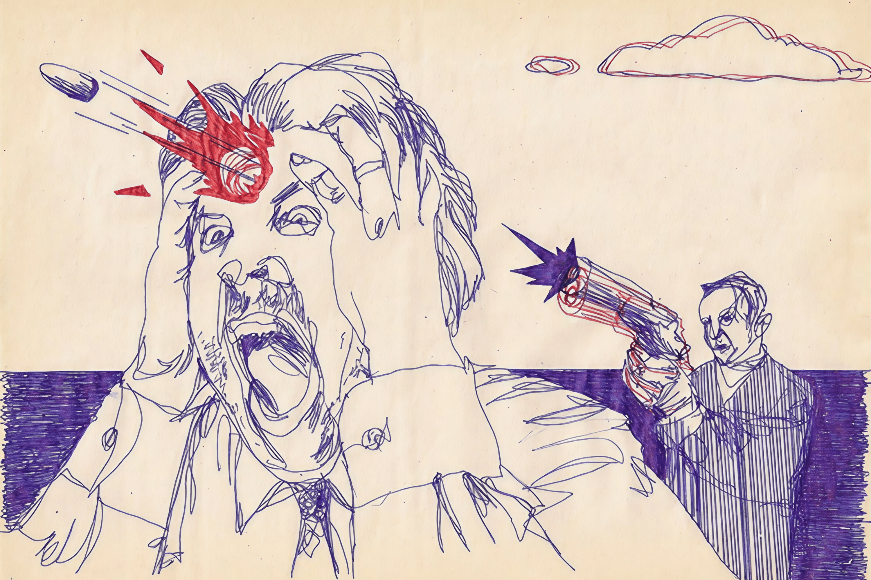 Fragments of the “Criminal Code of Ukraine” with illustrations by Nikita Kravtsov.