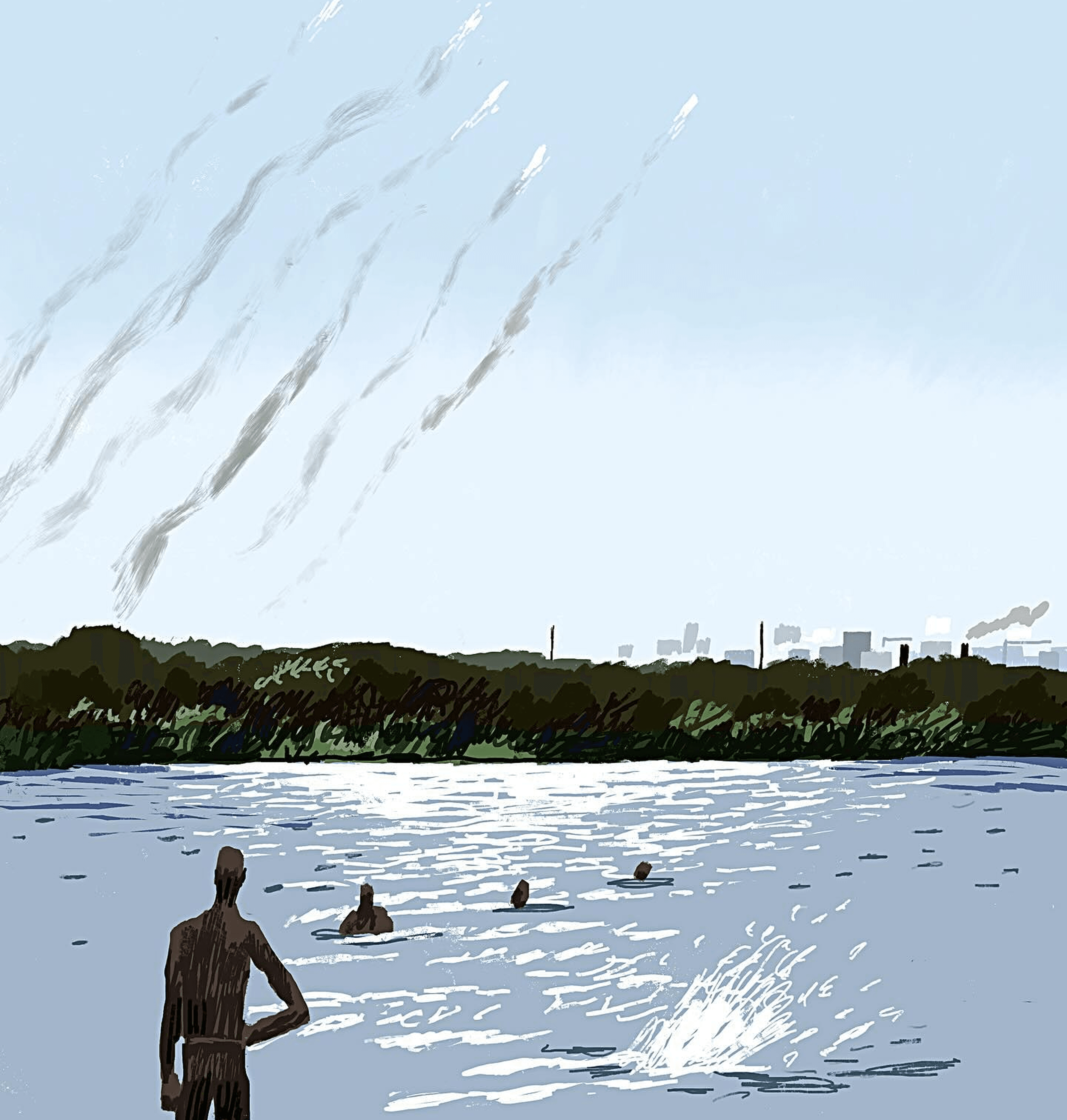 An illustration by Sergiy Maidukov, whose location of creation the artist has chosen not to disclose. July 2024.
