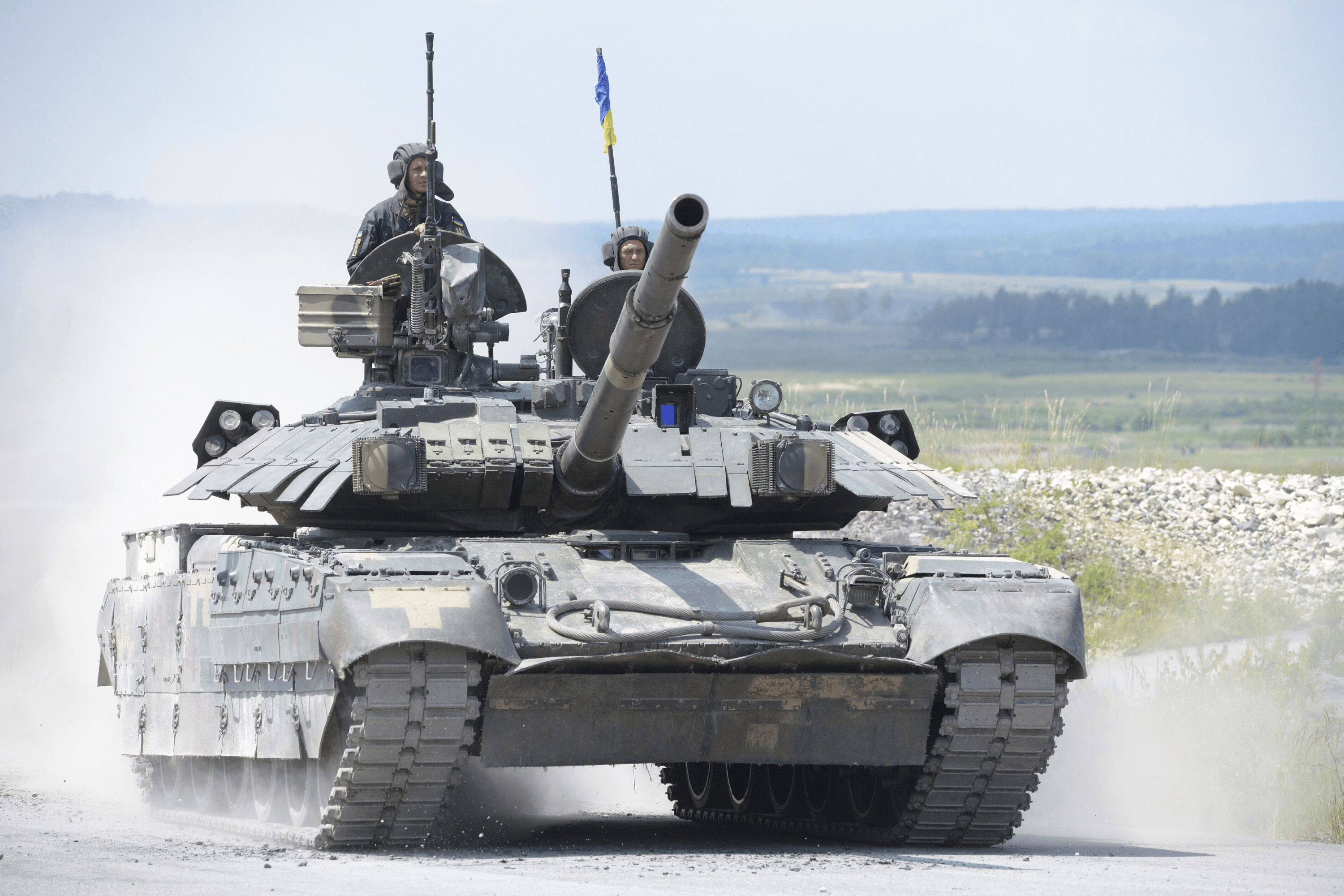 Ukrainian-made military equipment. The T-84 tank during the Strong Europe Tank Challenge at the Grafenwoehr Training Area, Germany, 2018.