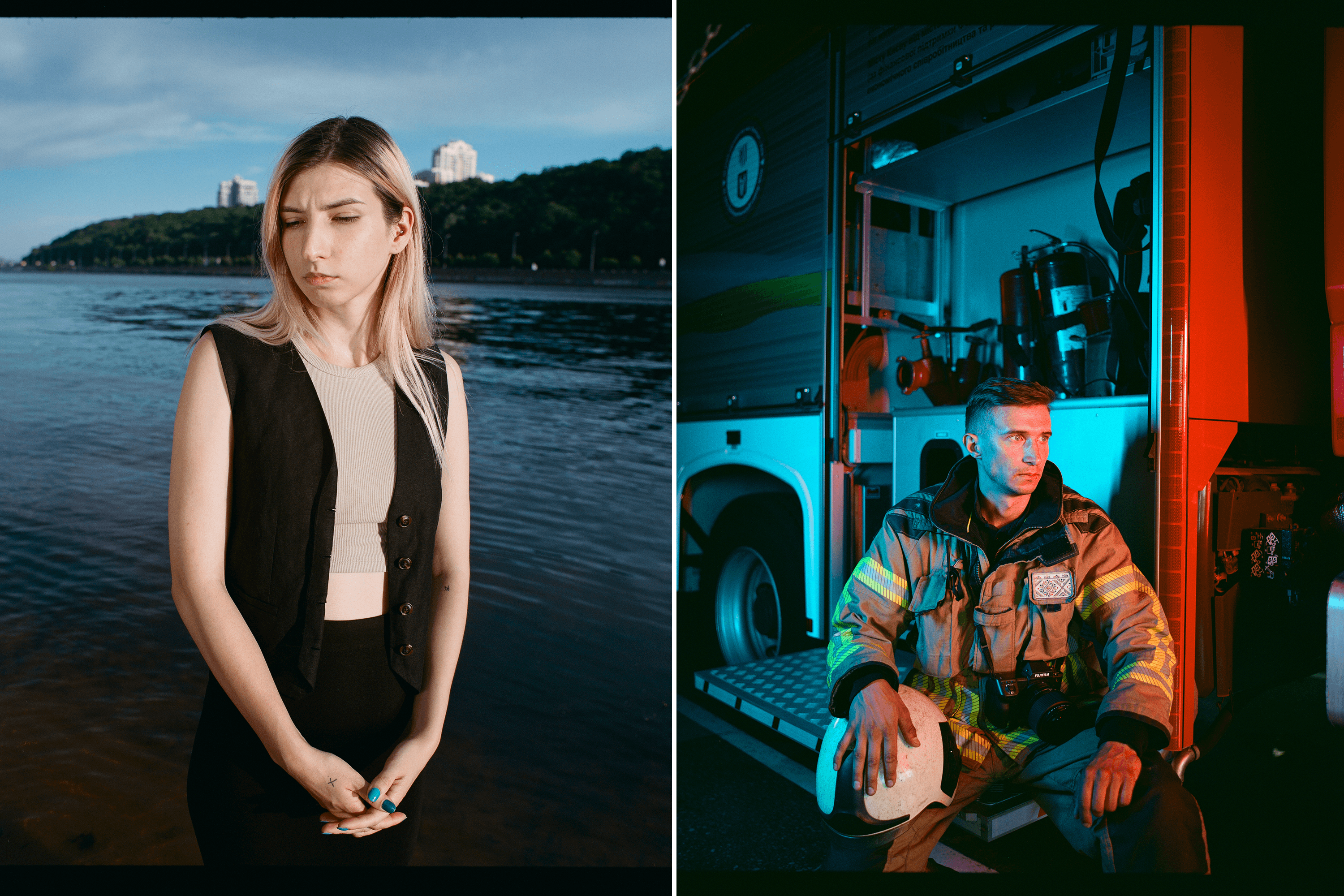 Photos from Serhii Melnychenko’s project “By the Dnipro.”