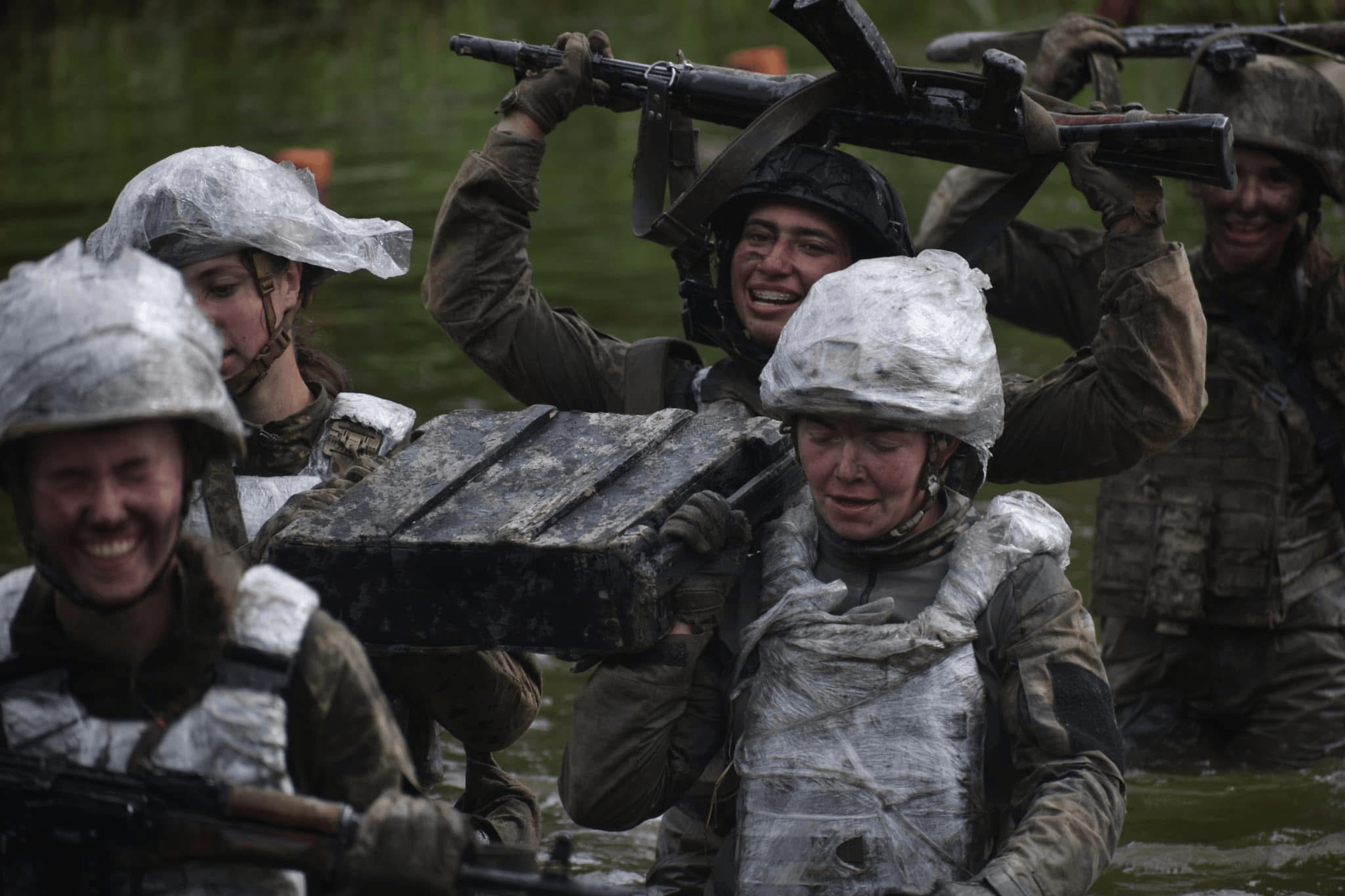 Women serve in the Air Assault Forces of the Armed Forces of Ukraine.