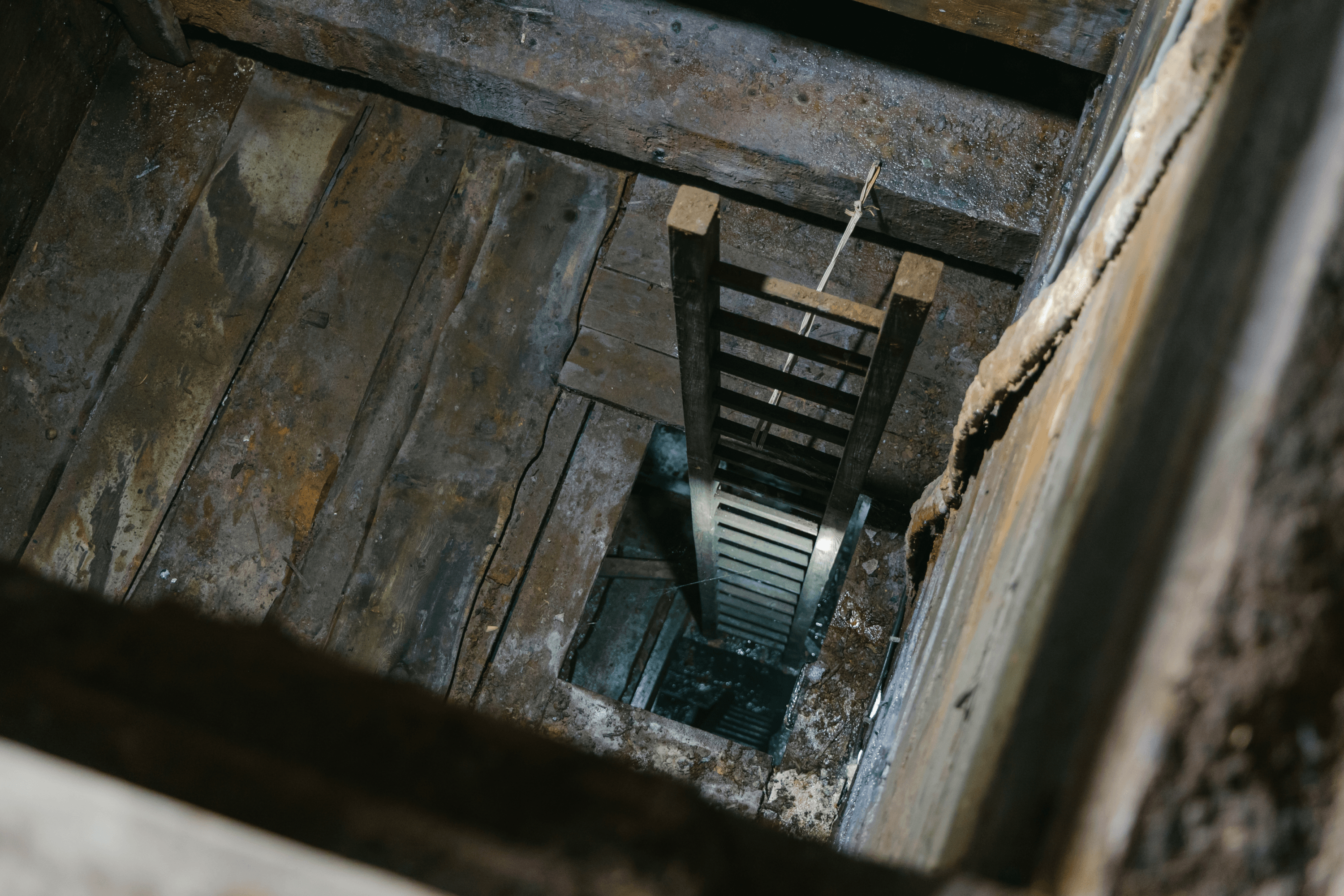 A 50-meter mine used to pump brine from the depths of the earth.