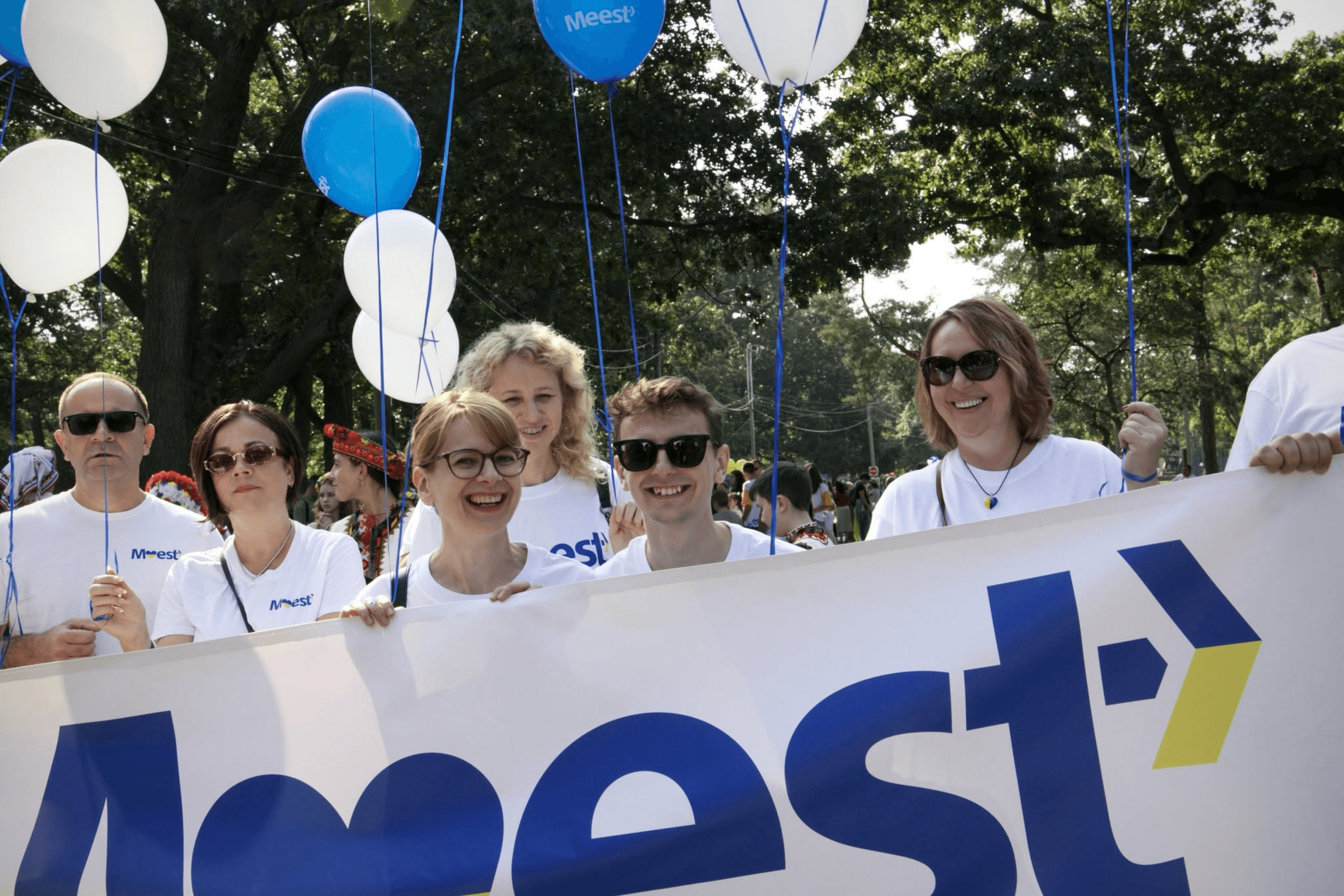 The Meest Canada team at the Bloor West Village Toronto Ukrainian Festival in Toronto. September 2024.