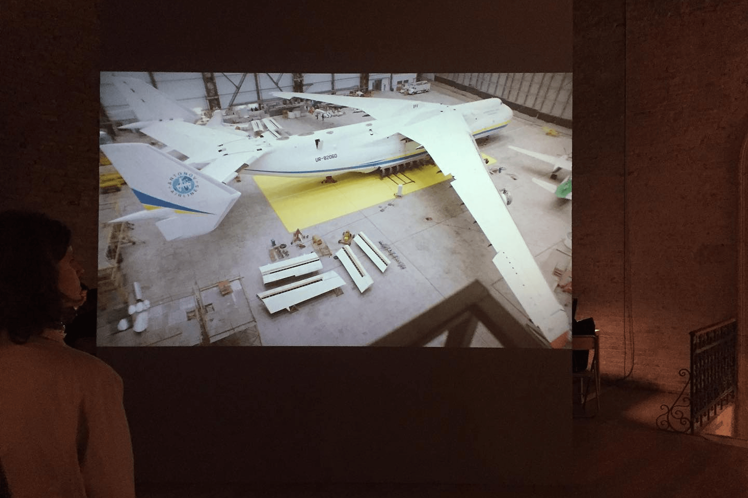 The Ukrainian Pavilion at the Arsenale on the final day of the Venice Biennale. November 24, 2019.