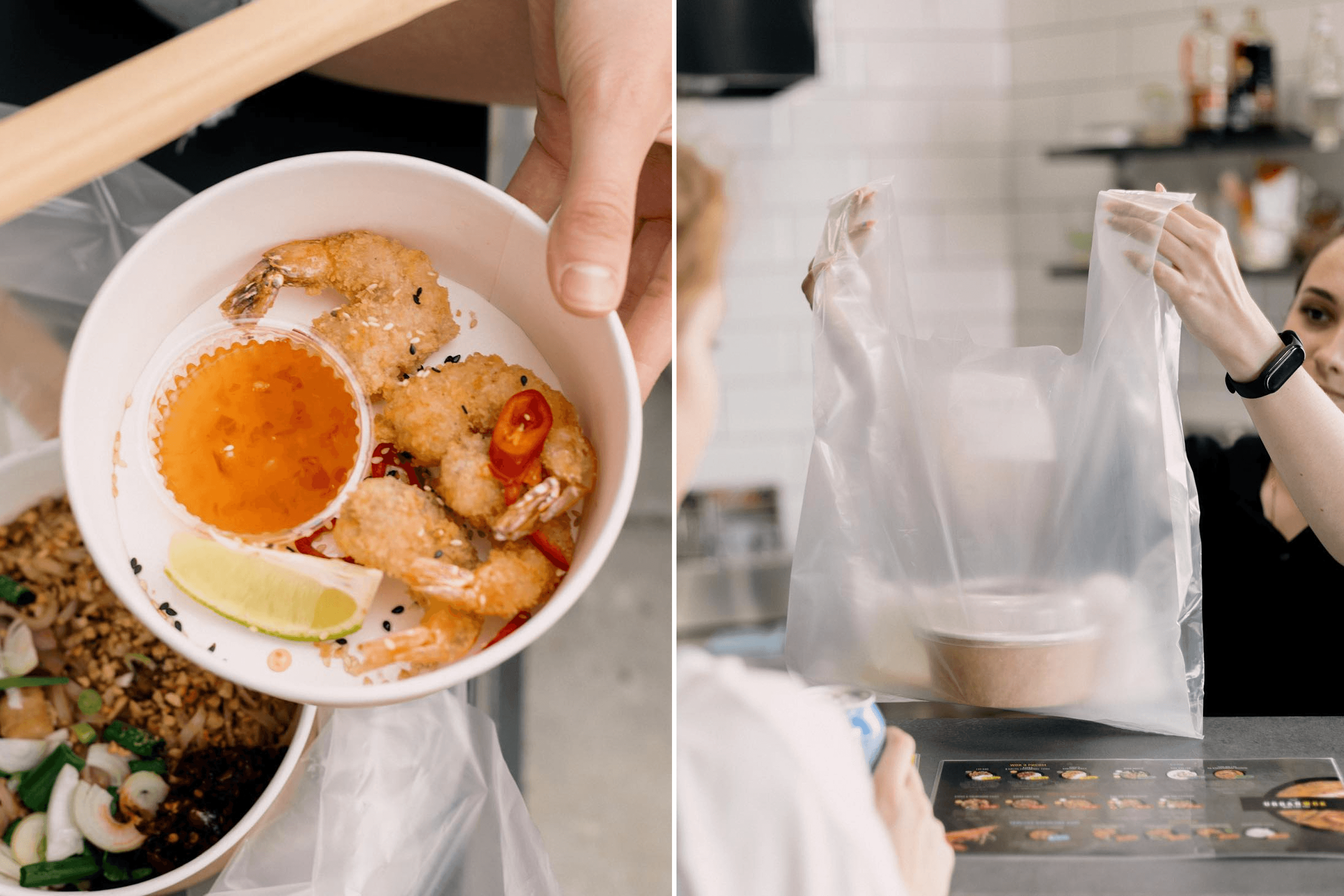 Атмесфера локшинної Urban Wok.