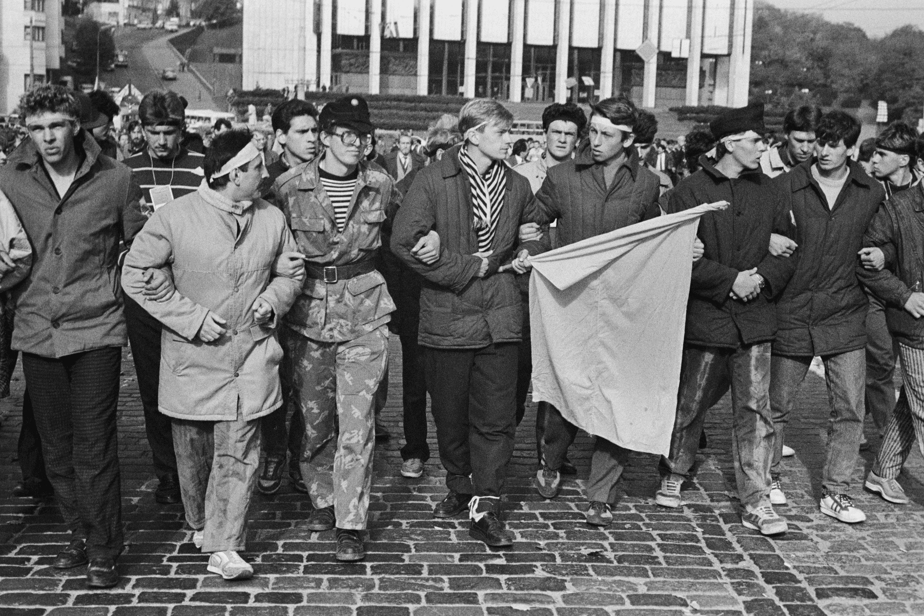 Revolution on Granite. Kyiv, Ukraine. October 1990.