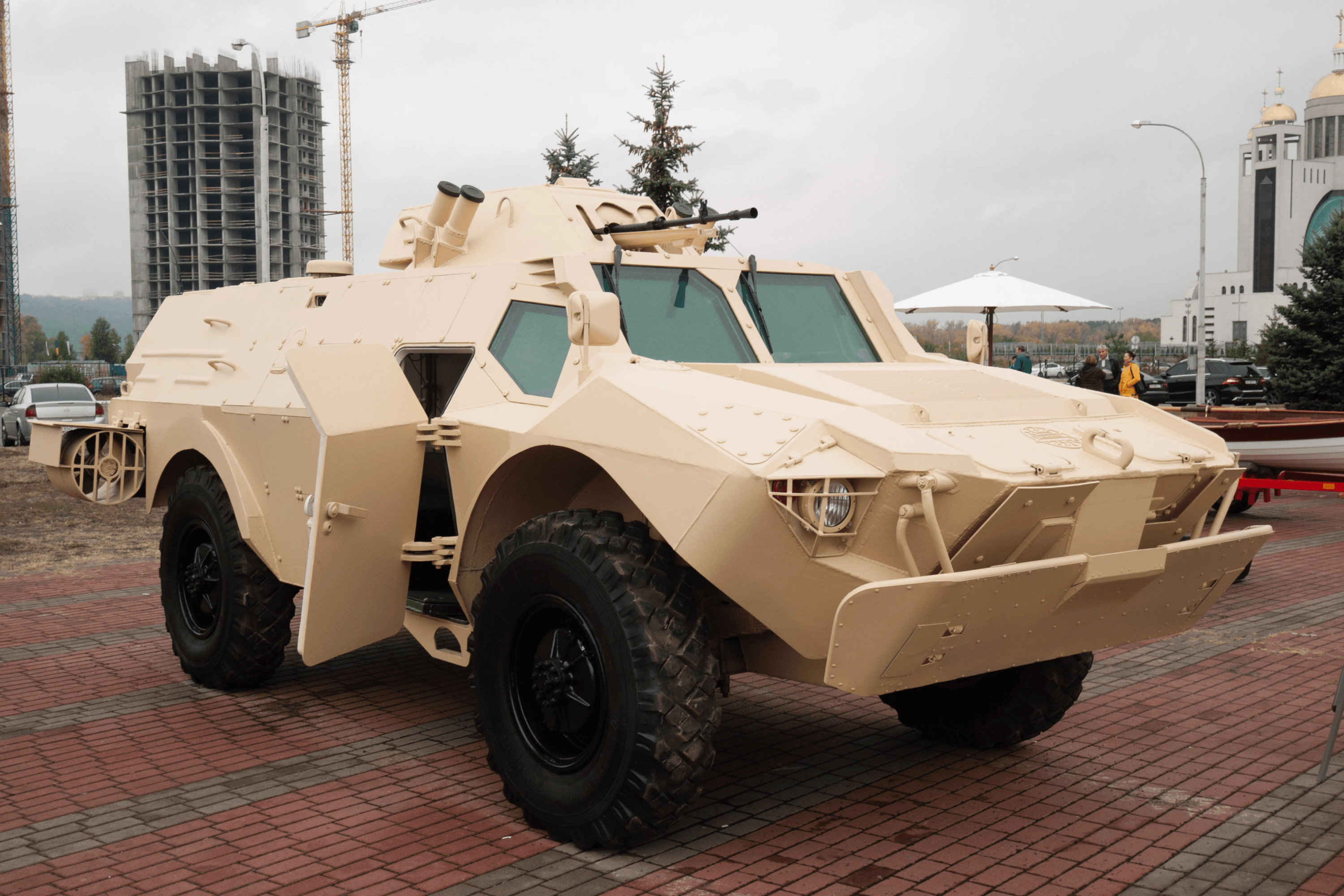 The BKM Hekkon armored reconnaissance vehicle. Kyiv, Ukraine.