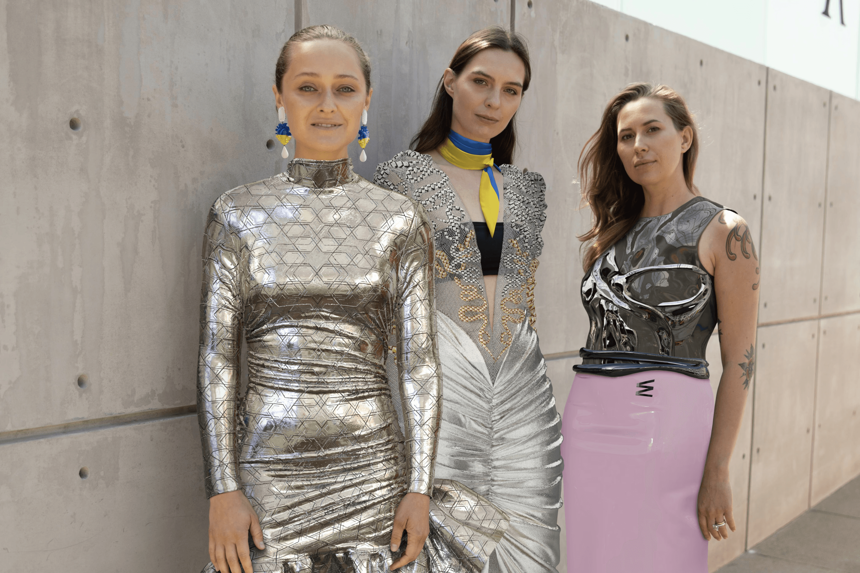 From left to right: Daria Shapovalova, Natalia Modenova, Yulia Krasnienko.