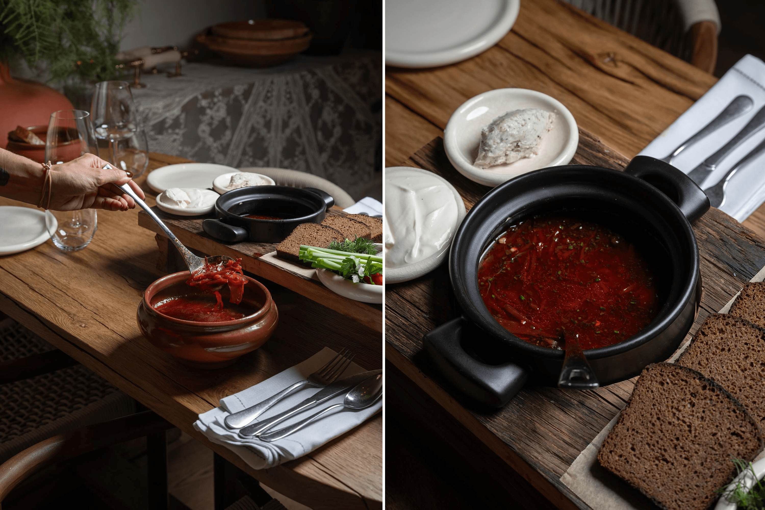 Borshch at Tatar Bunar.