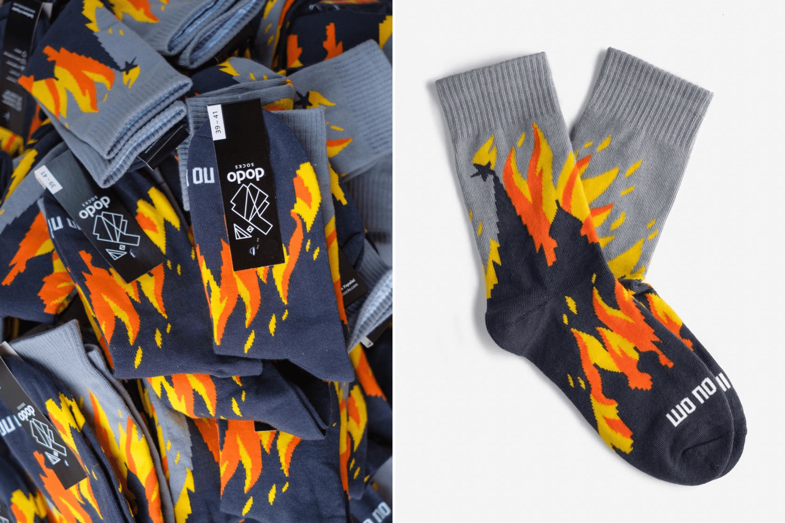 Dodo Socks socks created in collaboration with Come Back Alive Foundation.