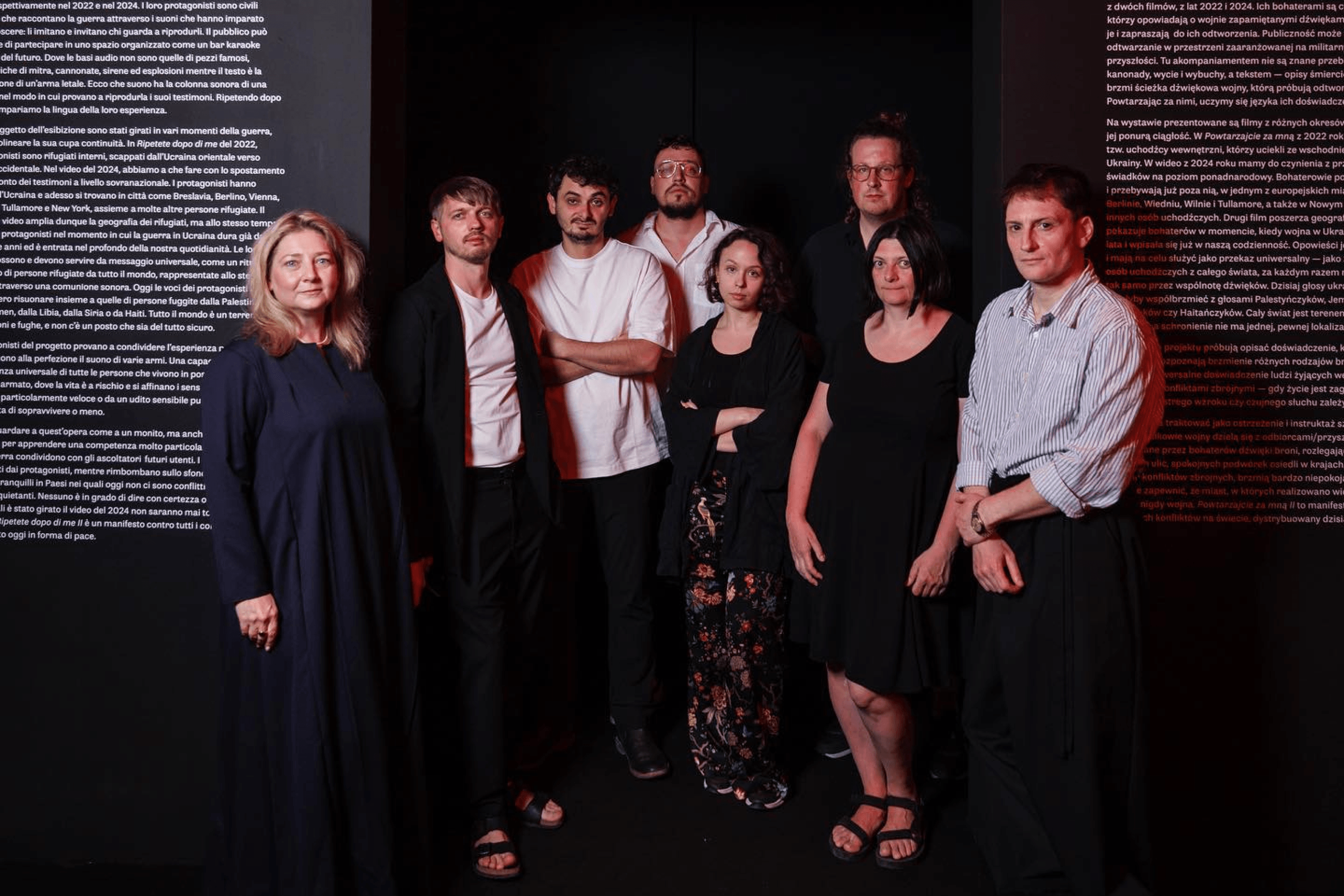 Open Group’s “Repeat After Me II” exhibition at the Polish Pavilion at the Venice Biennale. April 20, 2024.