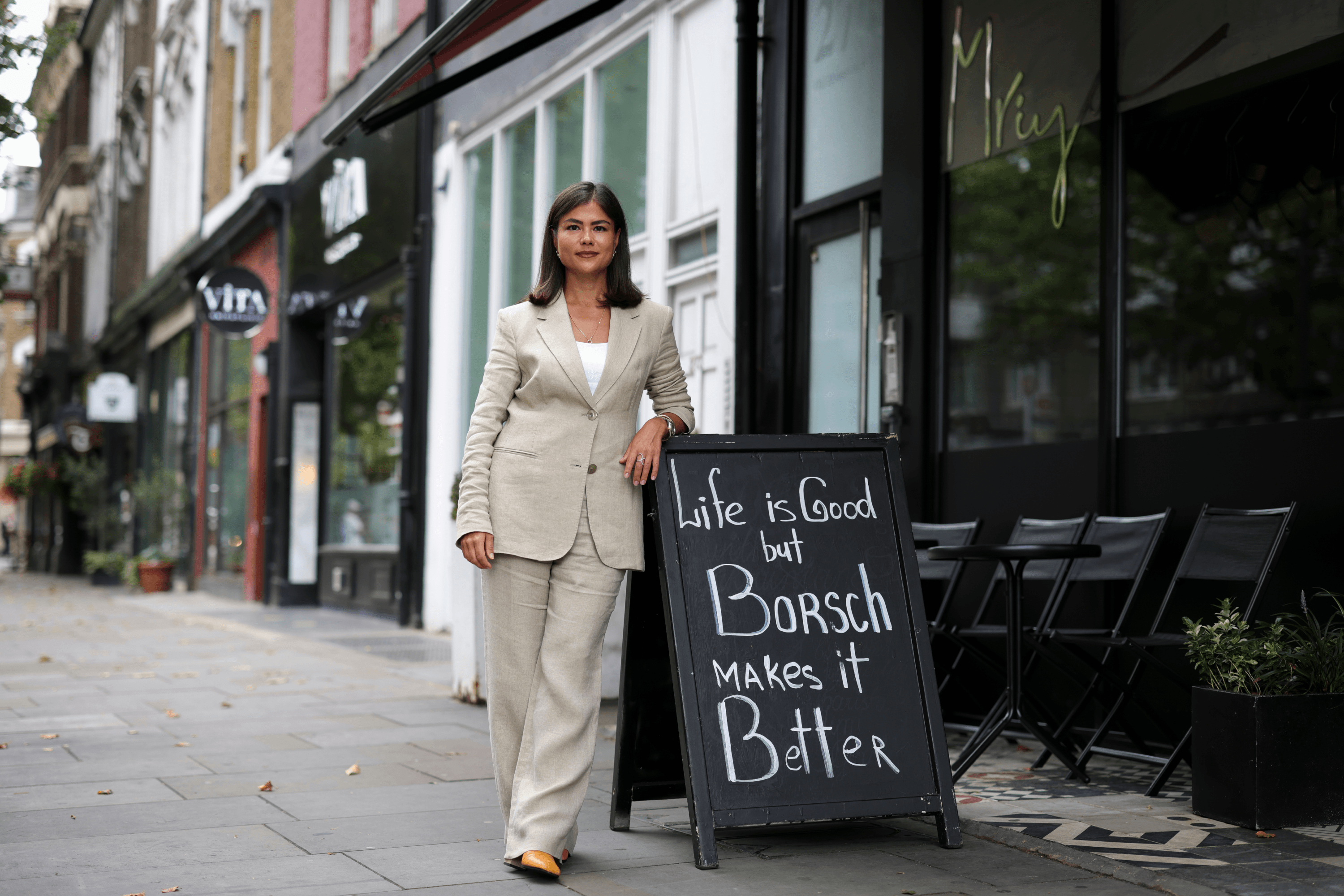 What does a Ukrainian restaurant in the heart of London look like? Co-founder of Mriya Neo Bistro, Olga Tsybytovska, shares her story — an interview