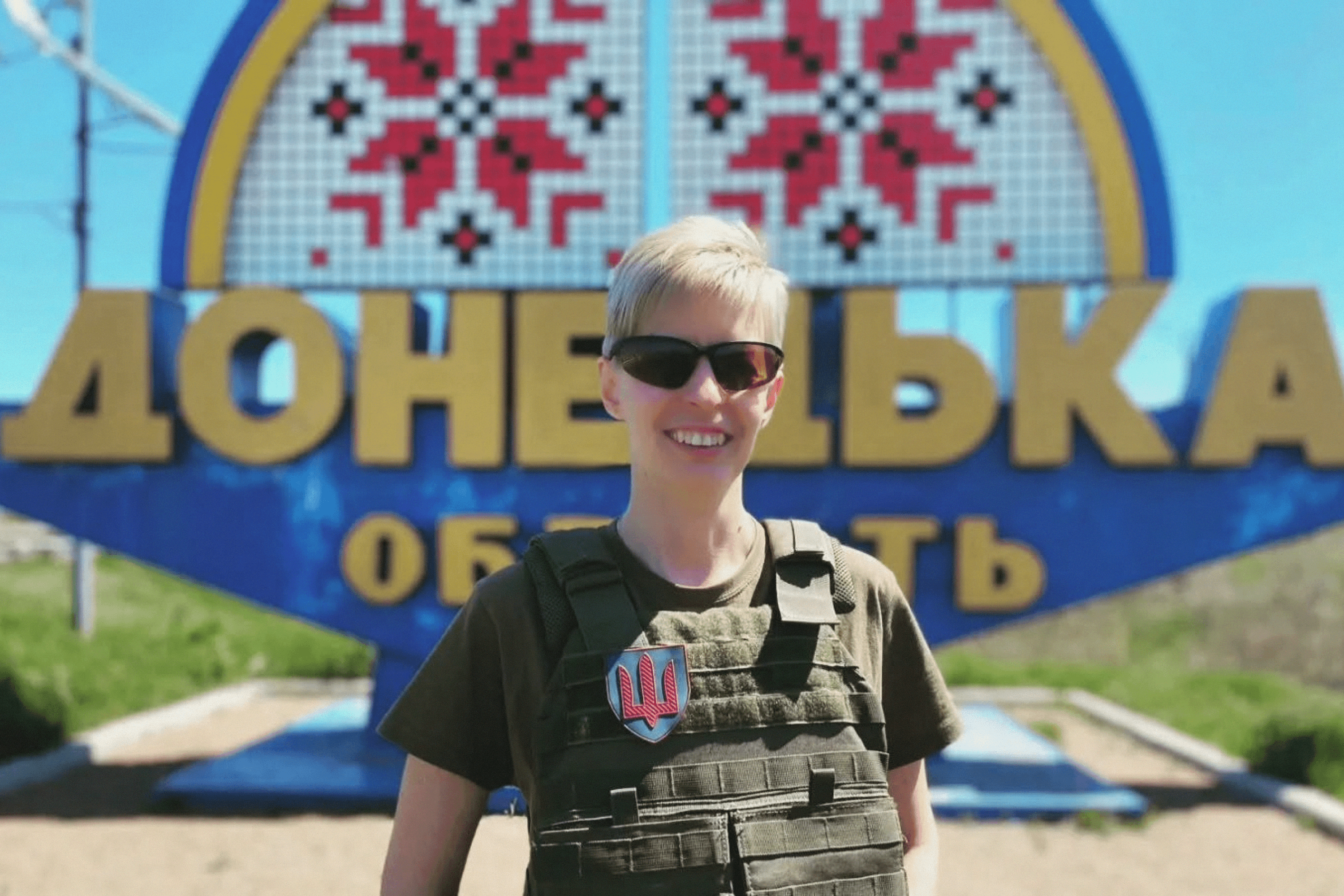 Lyuba Shipovich in Donetsk Oblast during the full-scale war. May 8, 2022.