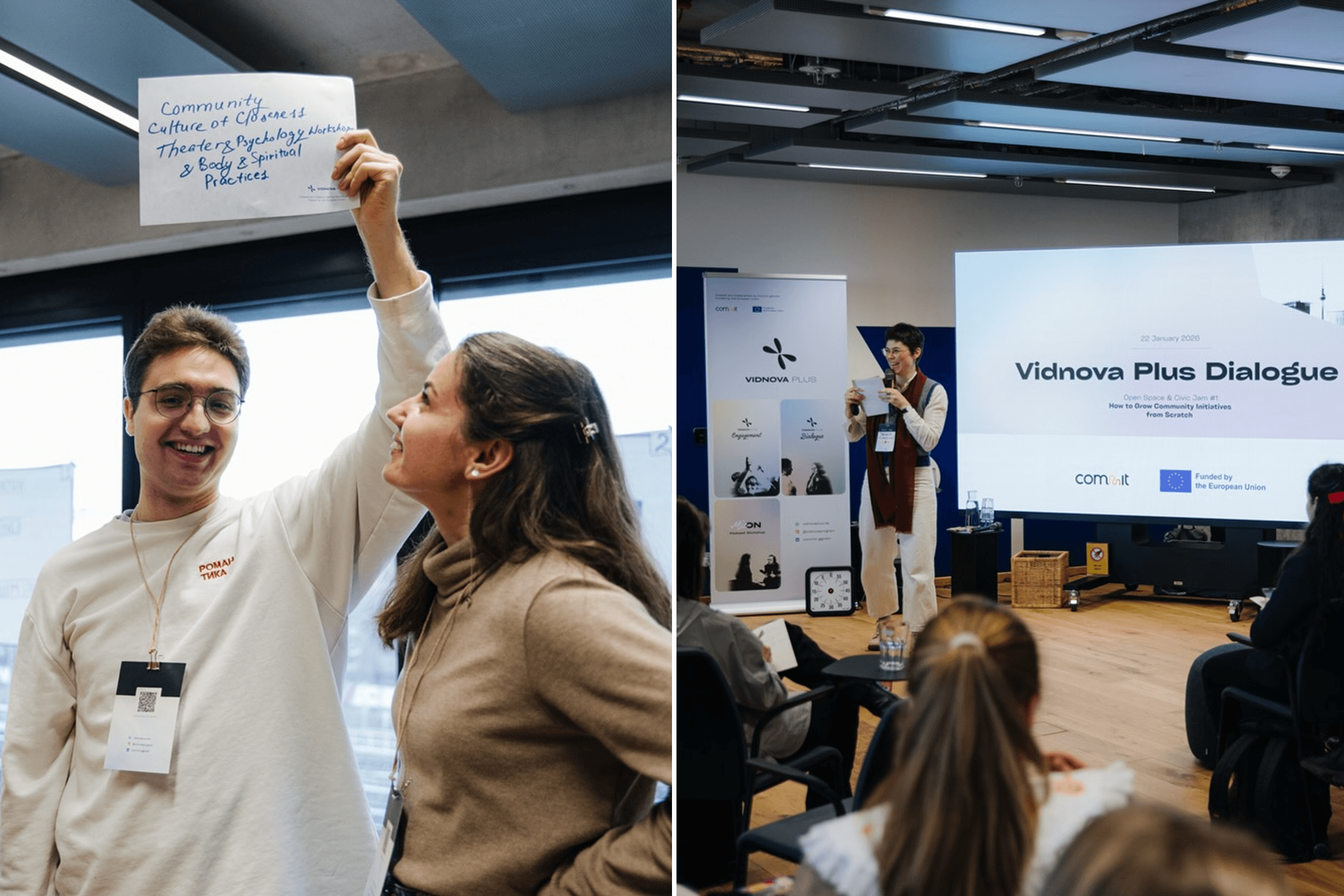 Representatives of the Ukrainian diaspora during public events in Europe and Canada. The Vidnova Plus Dialogue meeting for Ukrainian initiatives in Berlin and Brandenburg.