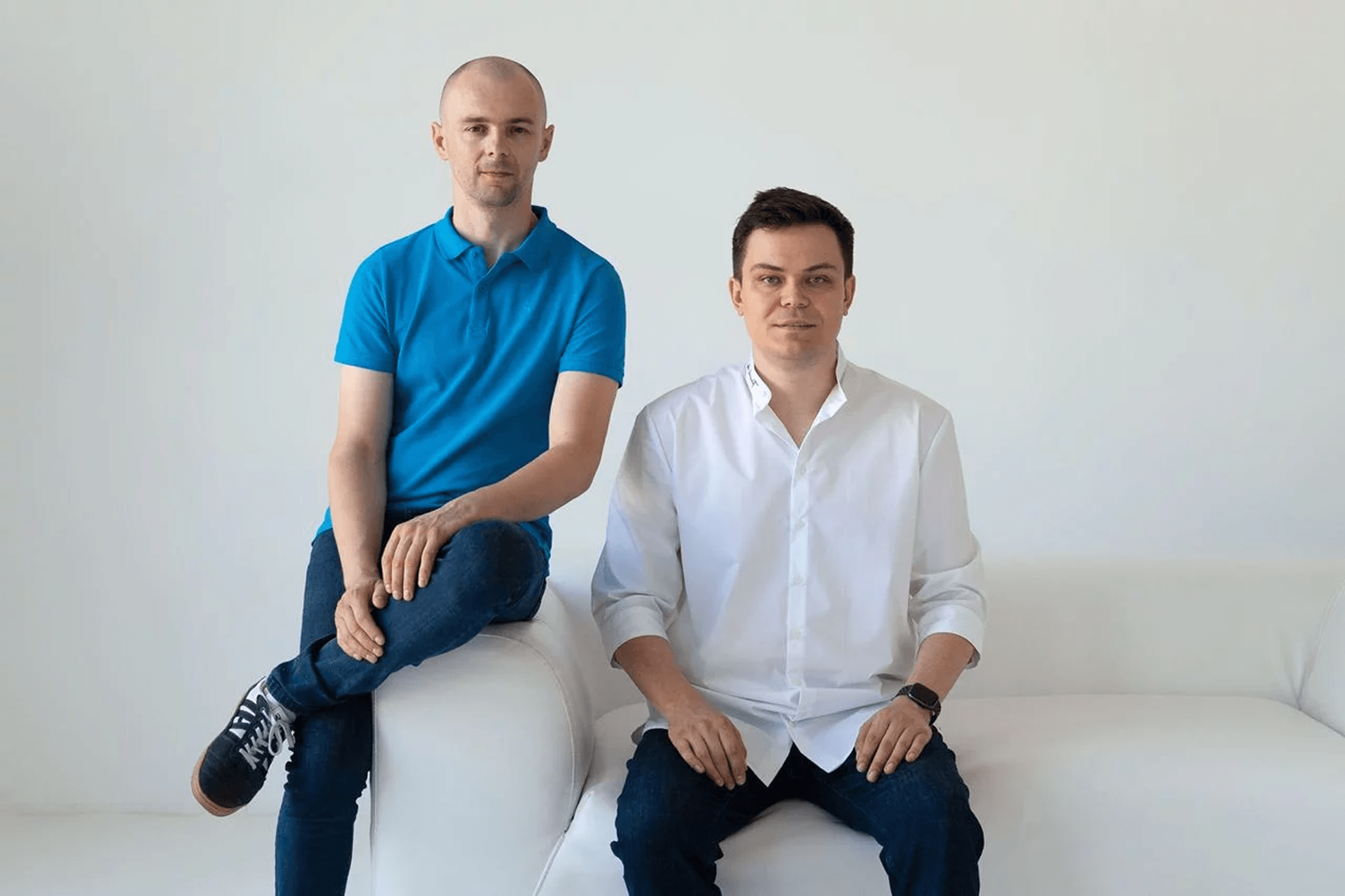 Yurii Tustanovskyi (right) and Dmytro Bidiuk (left).