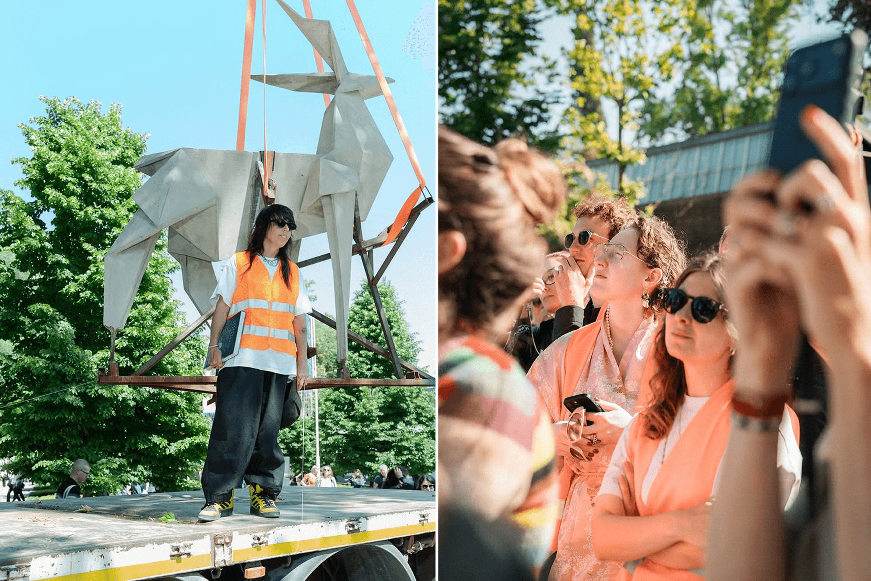 Zhanna Kadyrova at the 2026 Biennale.