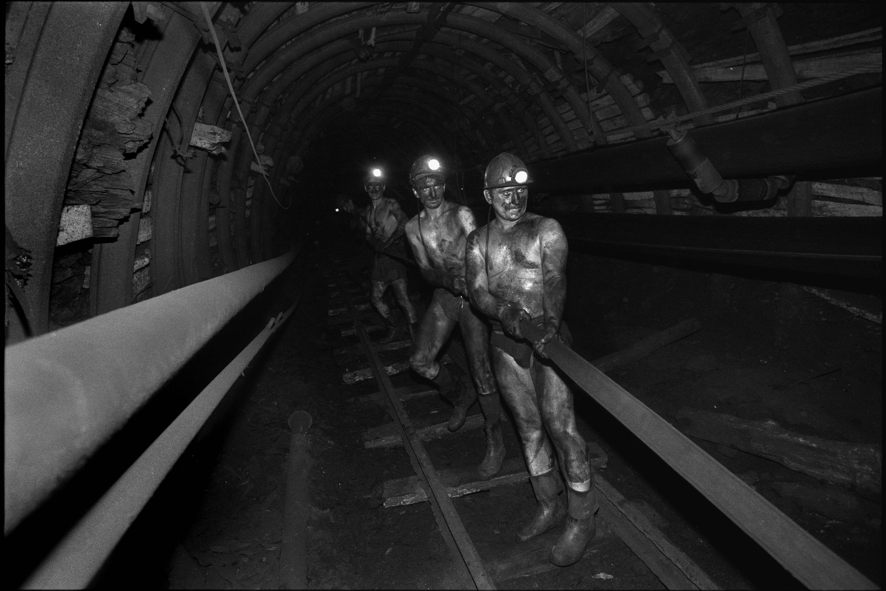 At a depth of 1 kilometer. Dzerzhinsky Mine, Rovenky, Luhansk region, Ukraine. 2005.