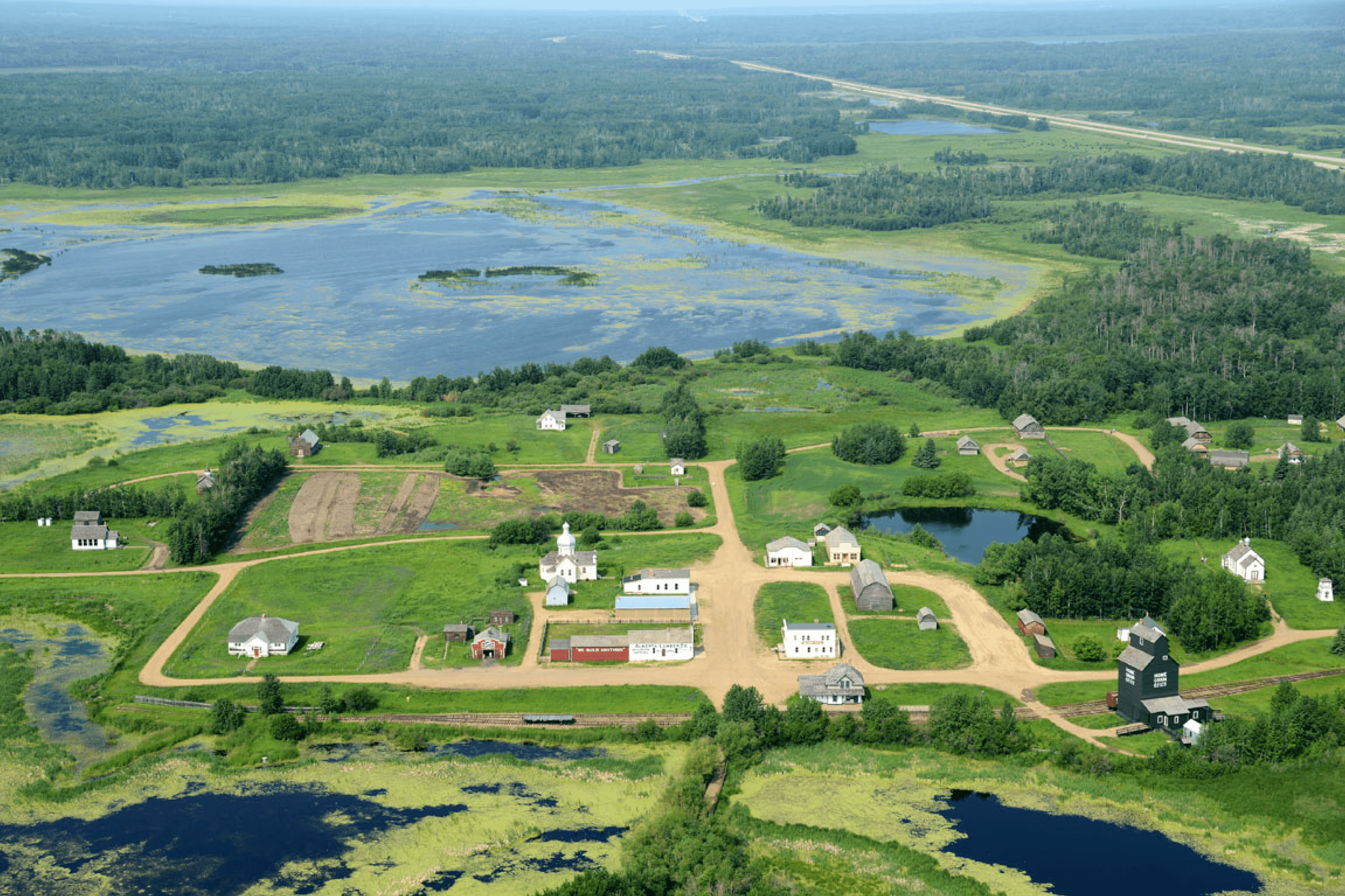 General view of the Ukrainian Cultural Heritage Village.