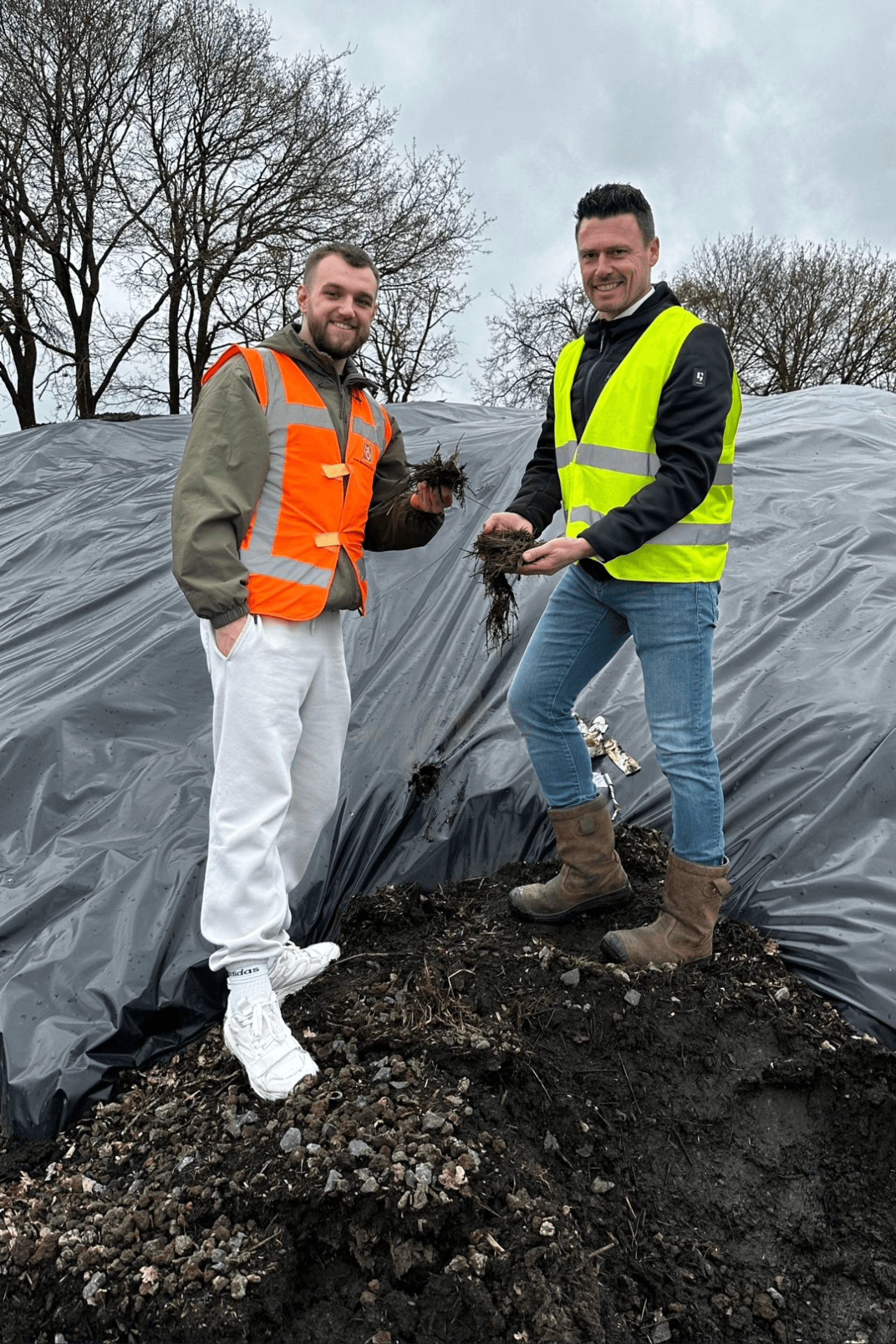 Valentyn Frechka during a Releaf Paper working visit to the Netherlands focused on biomass processing.