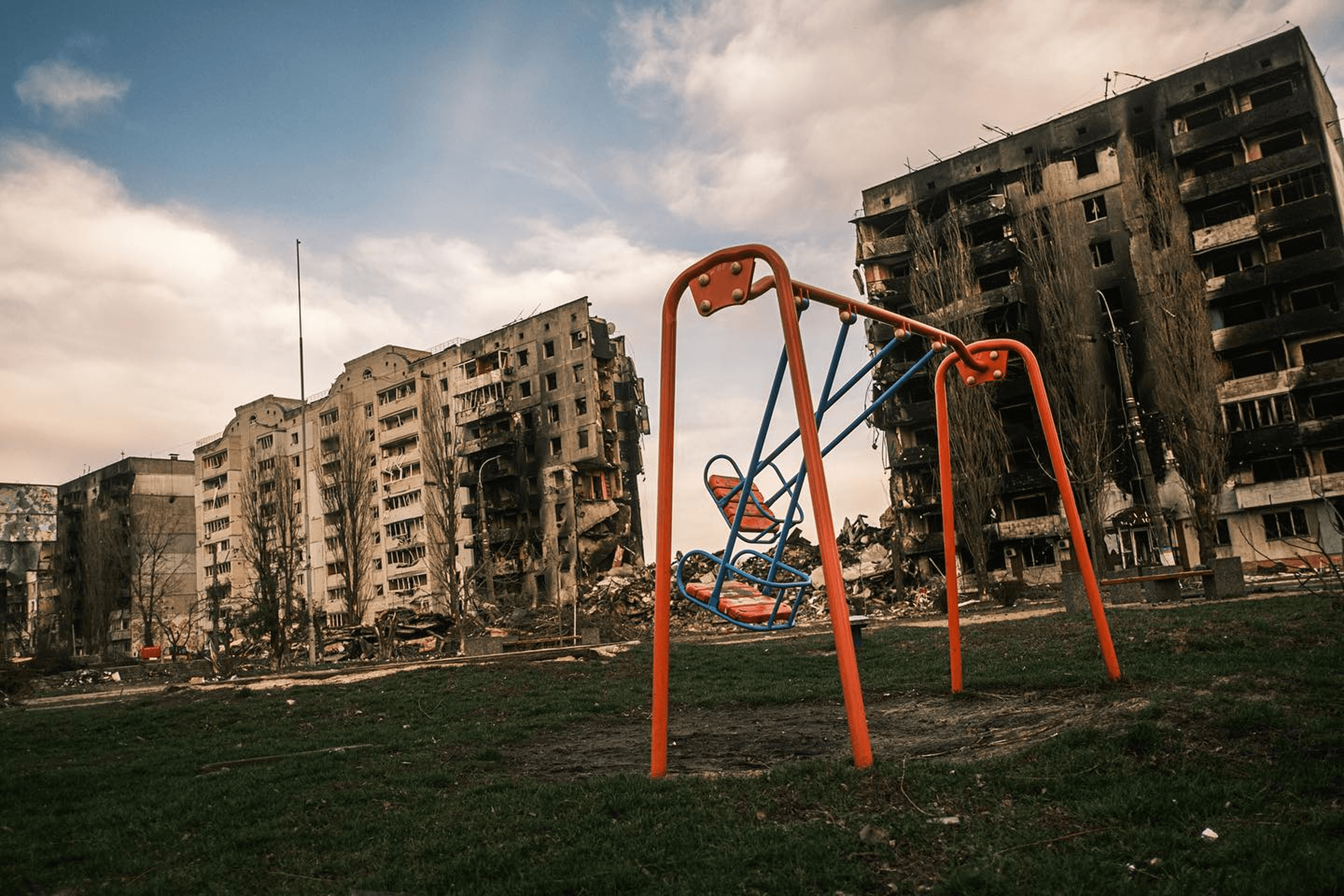 Borodyanka, Ukraine. April 9, 2022.