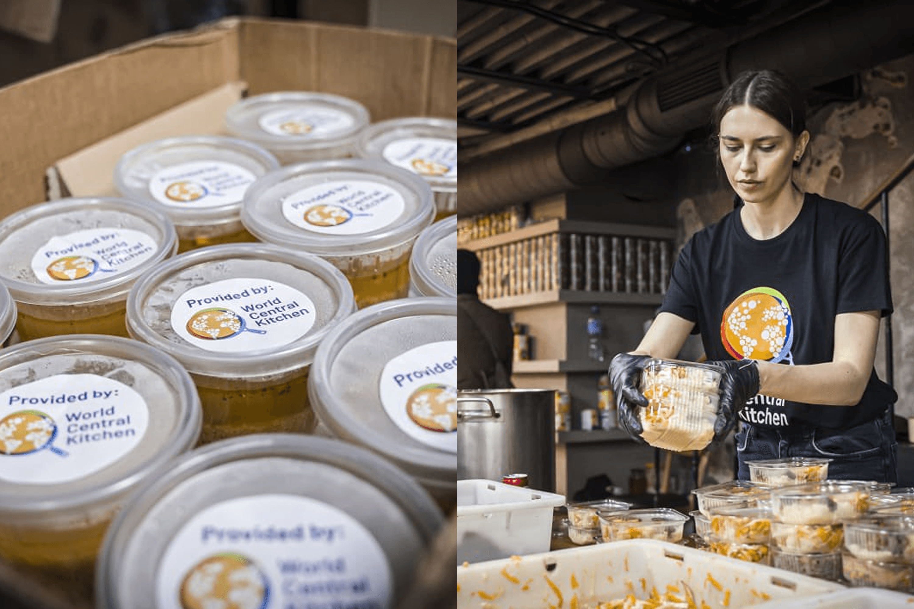 The team at Kyiv’s Match restaurant, a World Central Kitchen partner, prepares more than 1,500 meals daily for people in need. Kyiv, April 2022.
