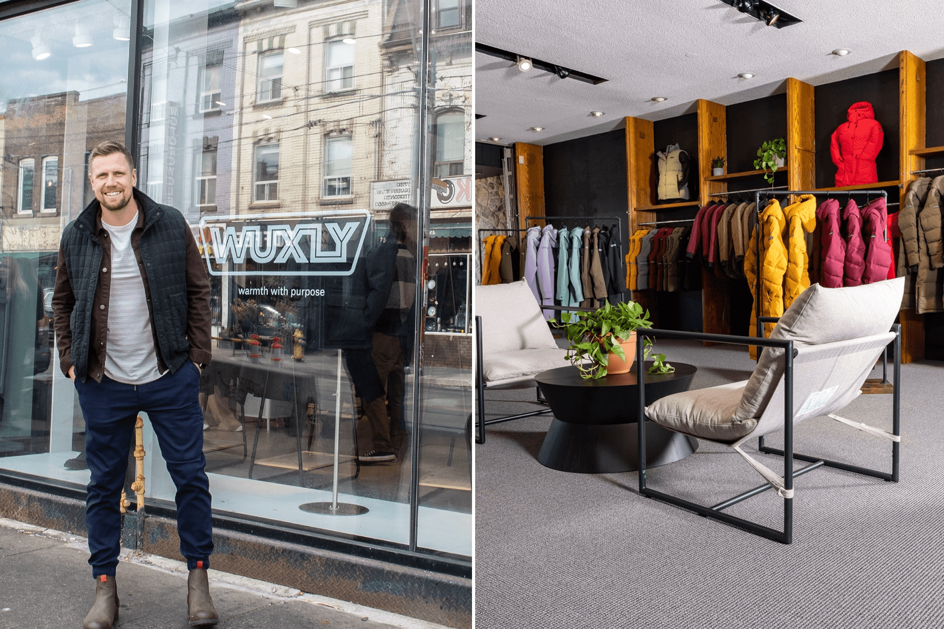The Wuxly brand also has a physical store where customers can purchase civilian clothing.