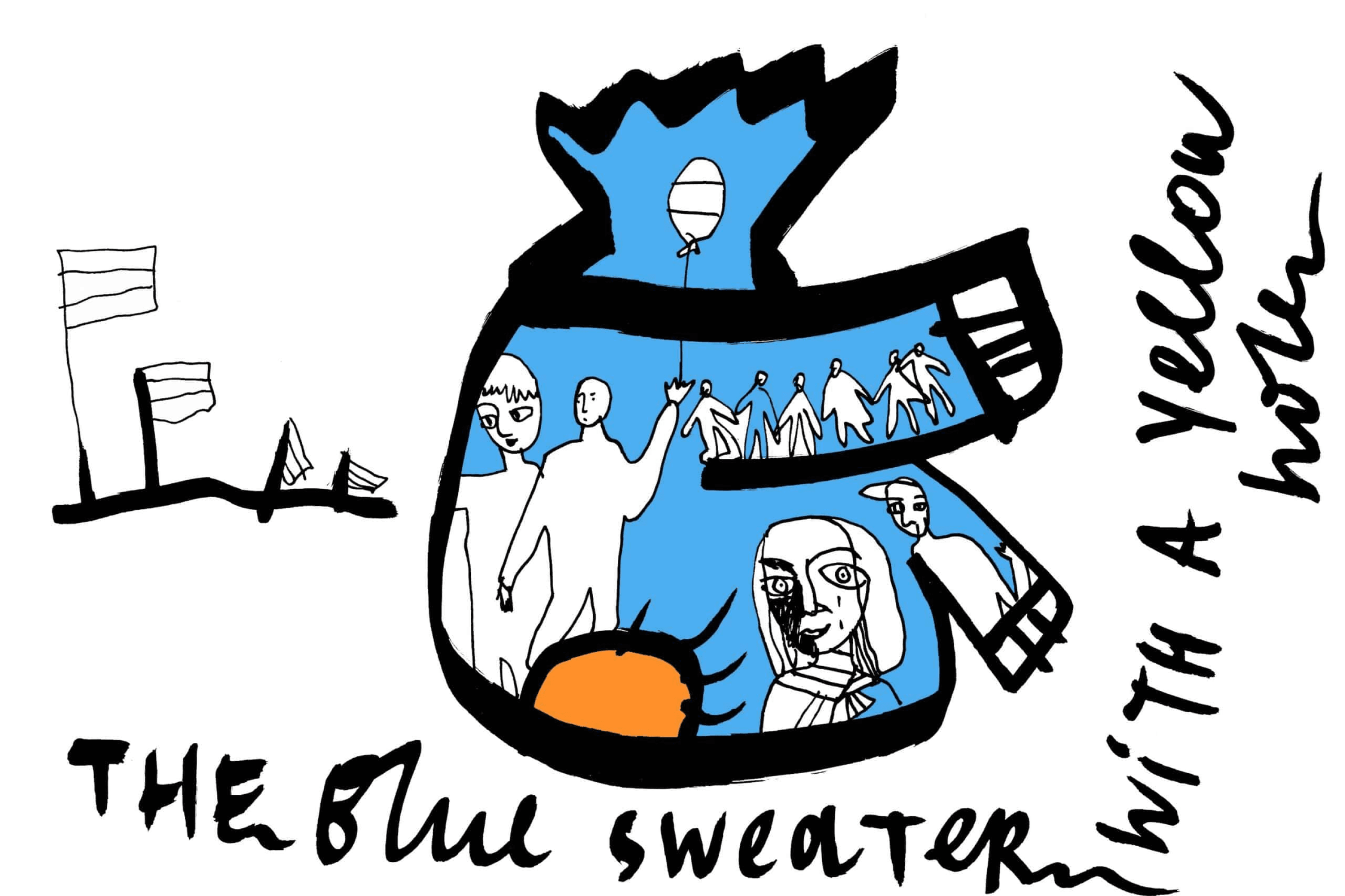 Concept art by Alevtina Kakhidze for Blue Sweater with a Yellow Hole.