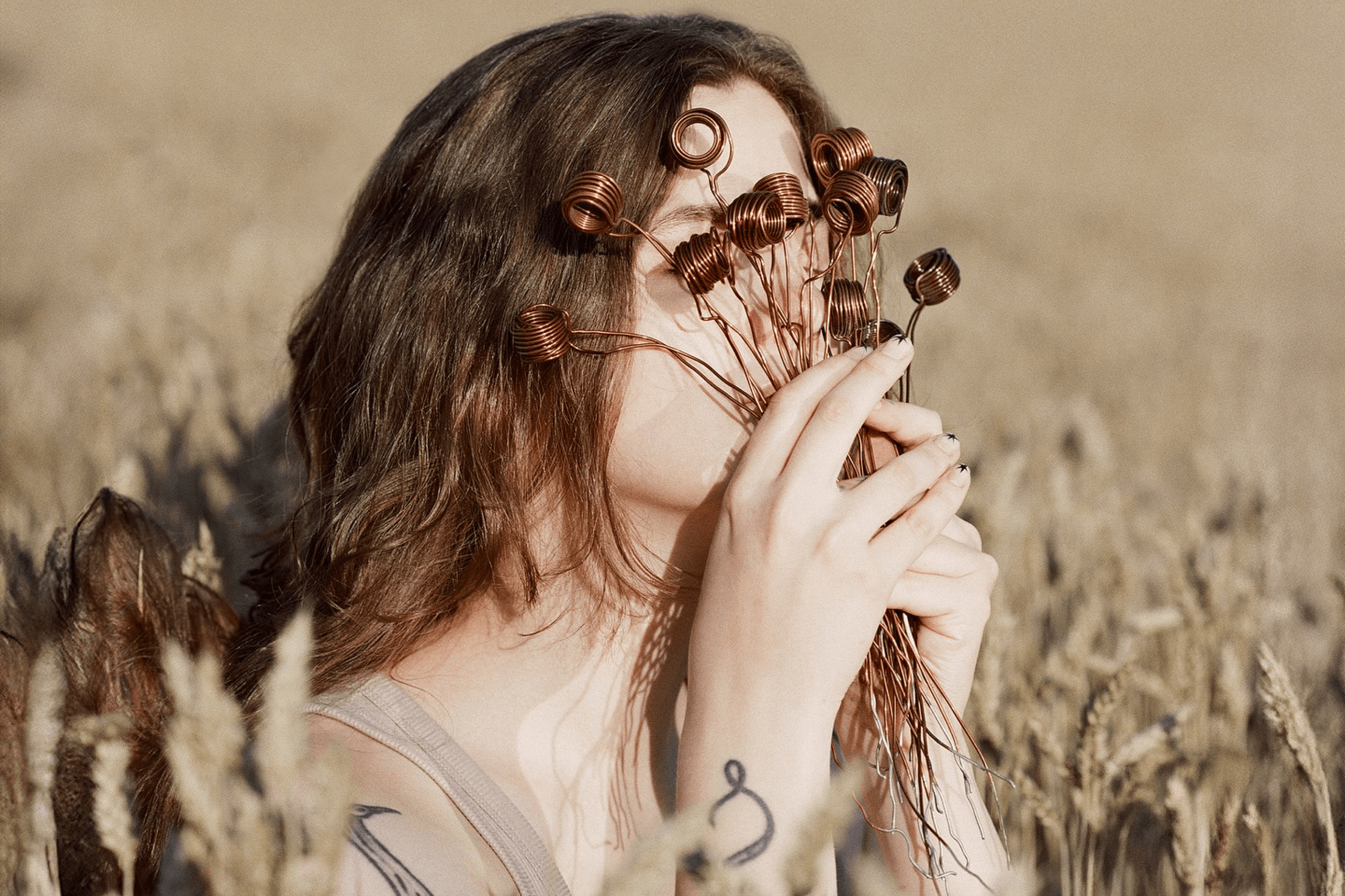 Portrait of Daria Khrystyniuk, photographed by Tania Synchrotania as part of the Innerland project.