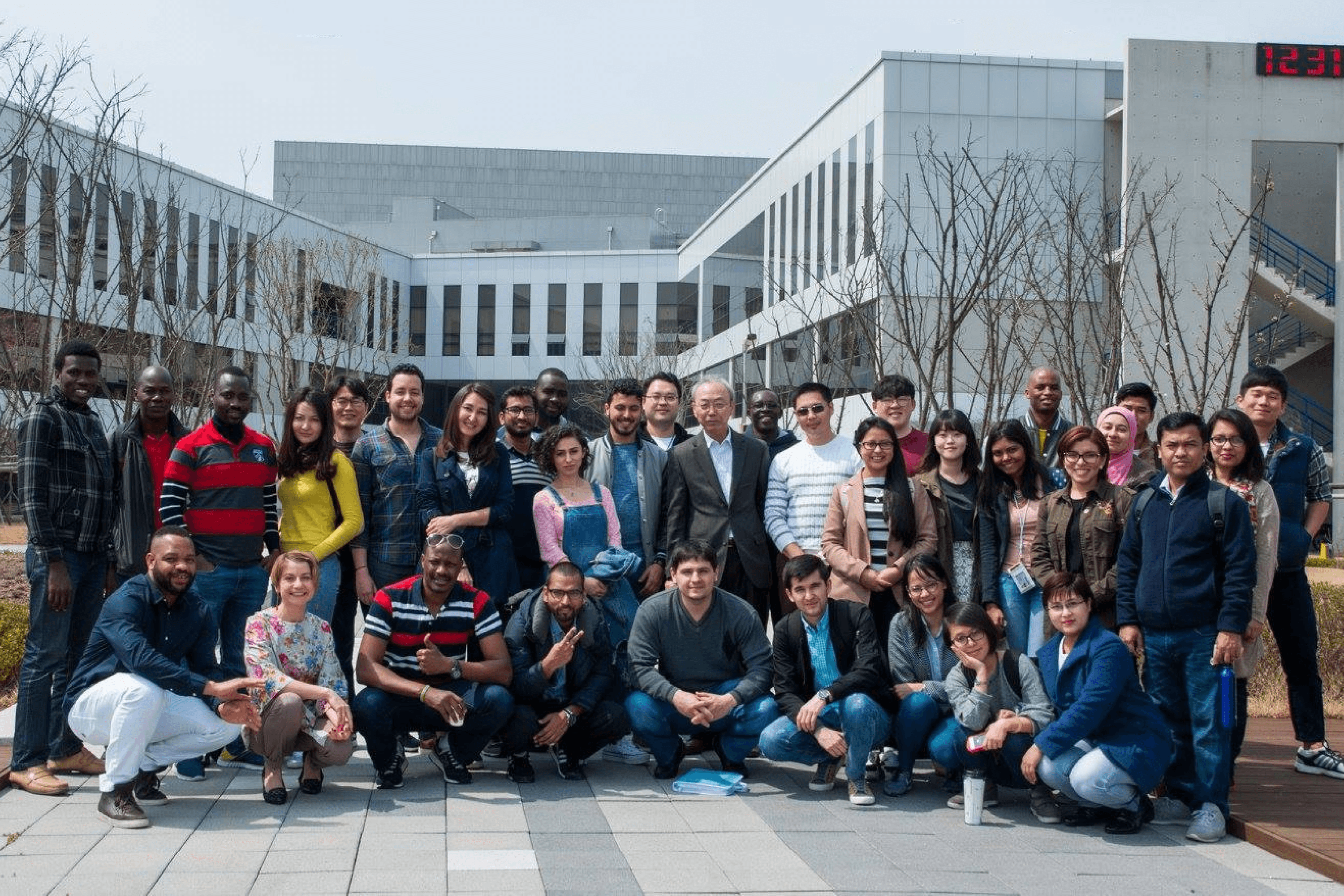 Halyna Solovei during a study program in South Korea.