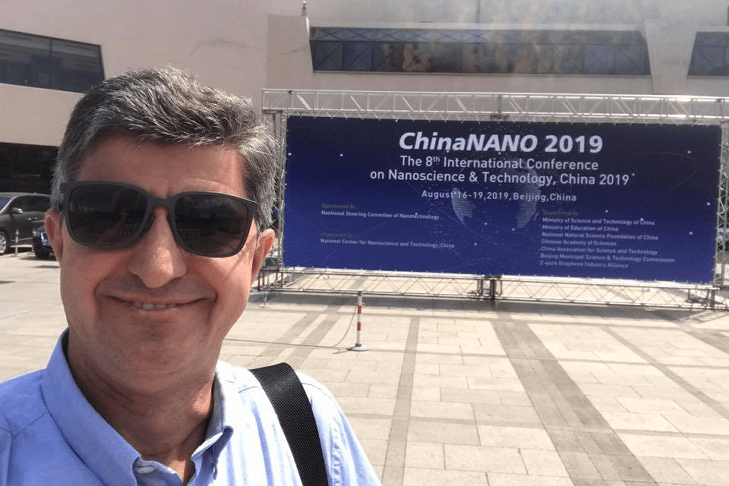 Yury Gogotsi during the ChinaNANO 2019 conference dedicated to nanoscience and nanotechnology. Beijing, China. 2019.
